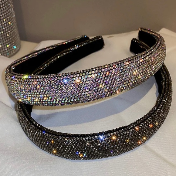 Accessories - Crystal headbands (black / white)
